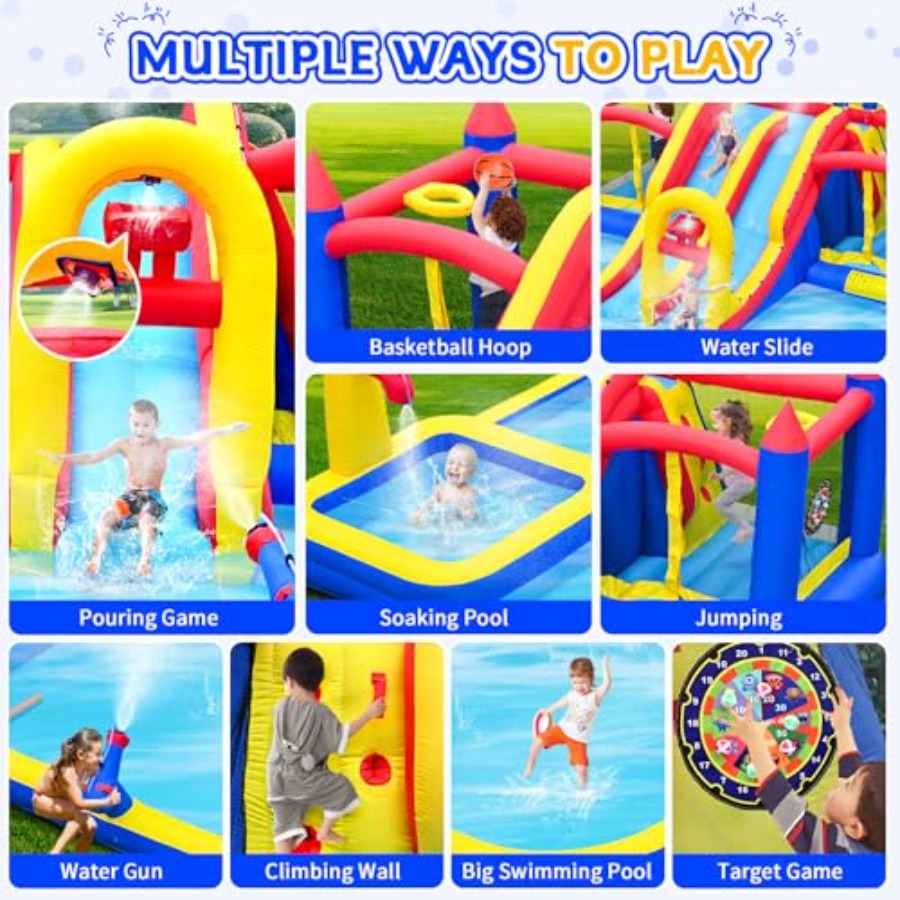 Outdoor large inflatable water – Kids Outdoor Water Slide Bewertung und Preis