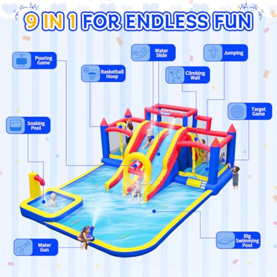 Outdoor large inflatable water – Kids Outdoor Water Slide Bewertung und Preis
