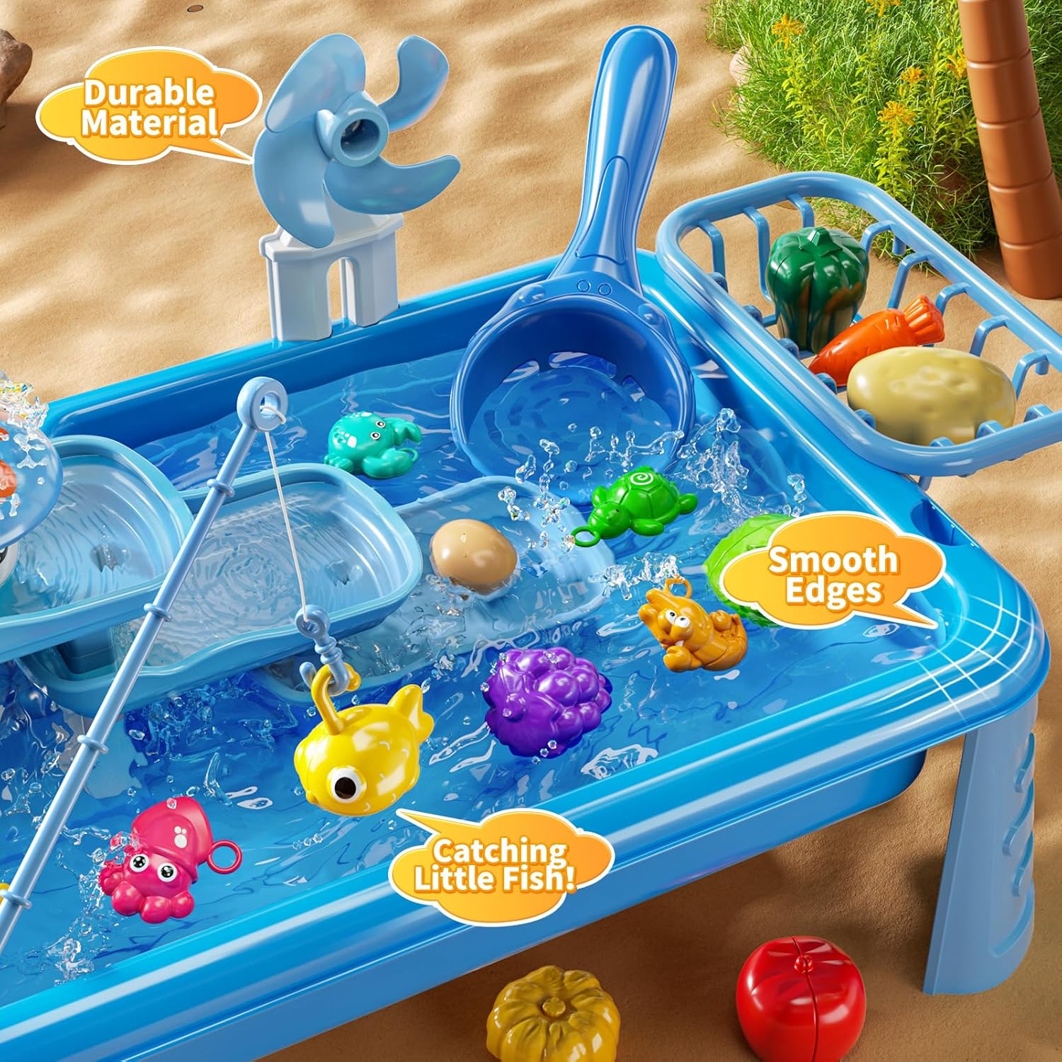 Water Table Play Sink Toy for  – Kids Outdoor Folding Table Bewertung und Preis