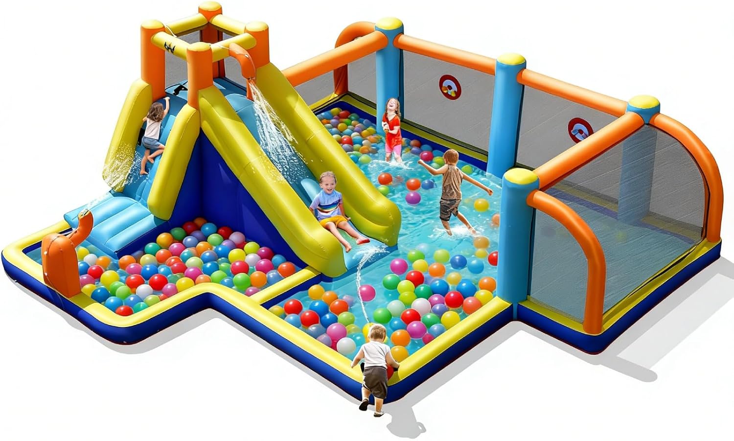 Inflatable Water Slide, Dual C – Kids Outdoor Water Slide Bewertung und Preis