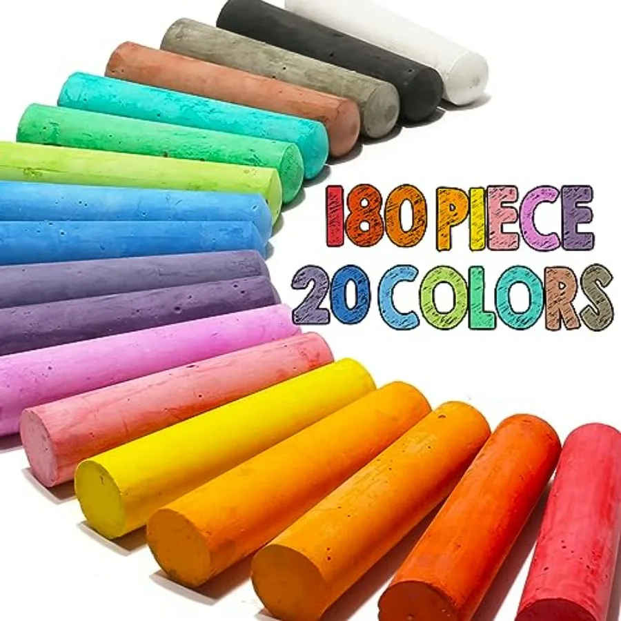 180 Pack Washable Sidewalk Cha – Chalk Outdoor Jumbo Bewertung und Preis
