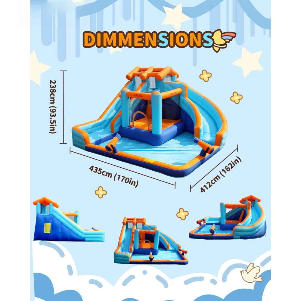 Large Water Slide Bounce House – Kids Outdoor Water Slide Bewertung und Preis