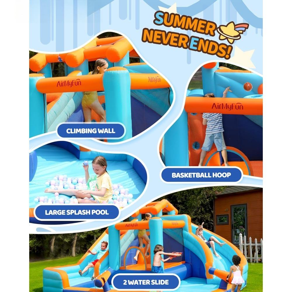 Large Water Slide Bounce House – Kids Outdoor Water Slide Bewertung und Preis