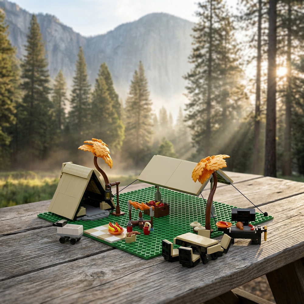 MOC Camping Picnicking Buildin – Kids Outdoor Folding Table Bewertung und Preis