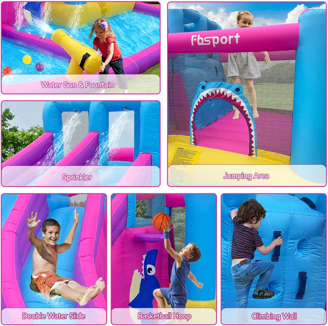 Twin Water Slides Inflatable B – Kids Outdoor Water Slide Bewertung und Preis