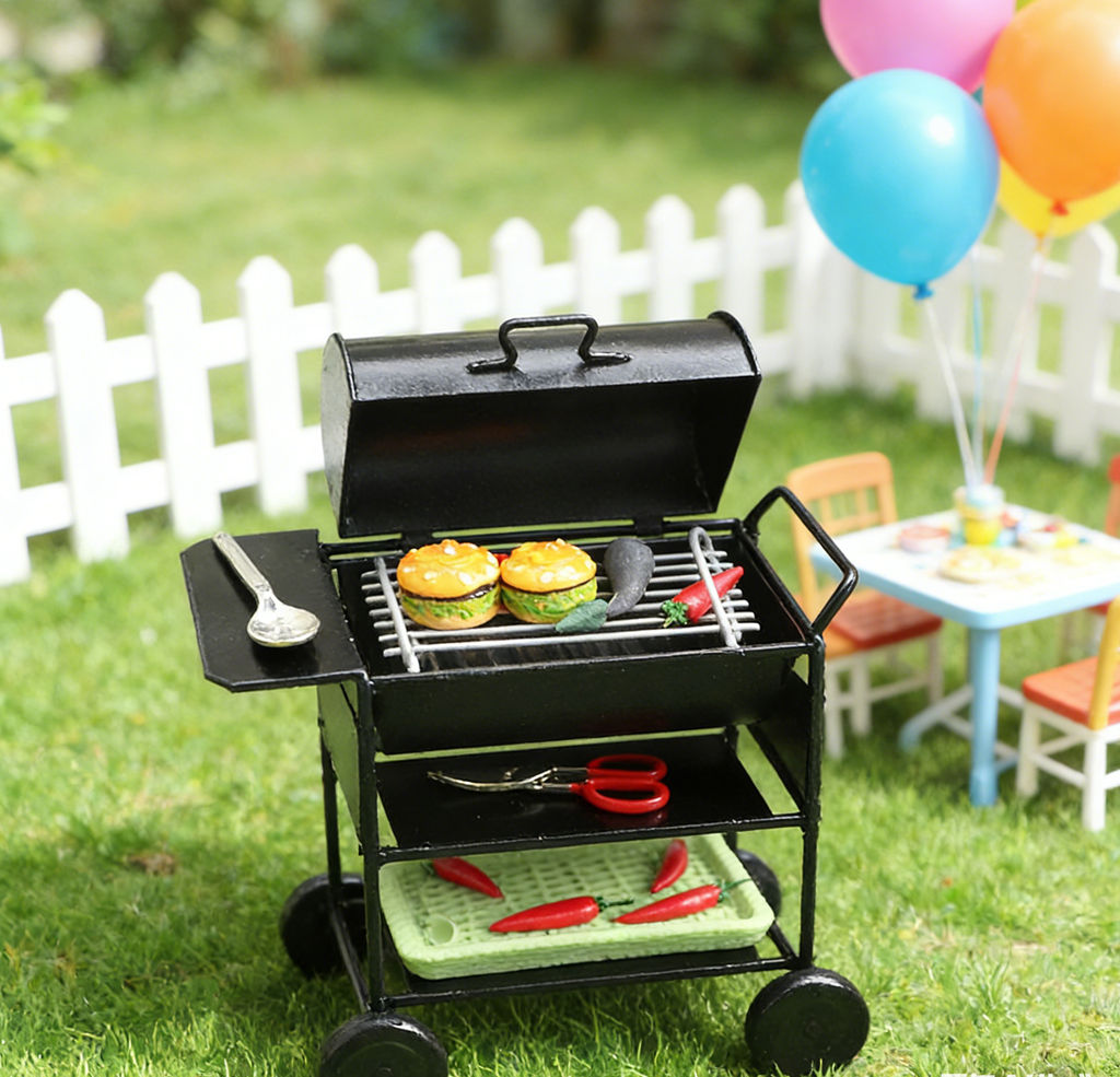 1:12 Dollhouse Miniature Furni – Kids Outdoor Grill Set Bewertung und Preis